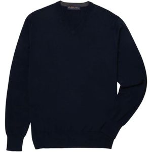 Brooks Brothers, Sweatshirts & Hoodies, Heren, Blauw, XS, Wol, Sweatshirt