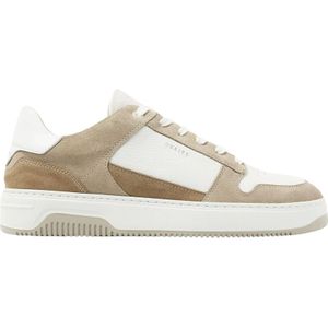 Nubikk, Schoenen, Heren, Beige, 42 EU, Witte Leren Court Sneakers