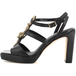 Bruno Premi, Schoenen, Dames, Zwart, 37 EU, Leer, Platform Sandalen