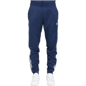 Adidas Originals, Broeken, Heren, Blauw, L, Katoen, Blauw en wit gestreepte broek