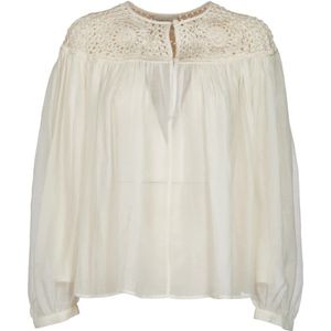 Forte Forte, Blouses & Shirts, Dames, Beige, S, Ivoor Shirt Elegante Stijl