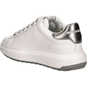 Karl Lagerfeld, Schoenen, Dames, Wit, 39 EU, Leer, Witte Maison Sneakers