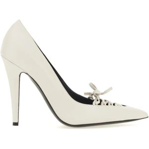 Tom Ford, Schoenen, Dames, Wit, 36 EU, Corset Pump Hak 10,5 cm