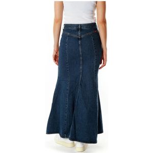 Levi's, Rokken, Dames, Blauw, W24, Leer, Mermaid Rok