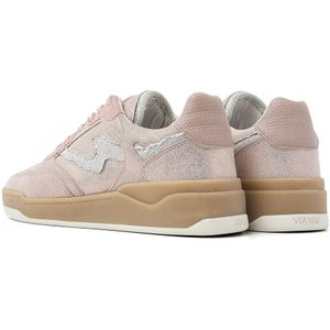 Via Vai, Schoenen, Dames, Roze, 39 EU, Leer, Sam Levi Sneakers