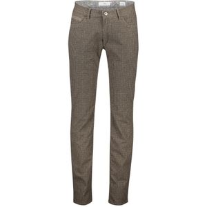 Brax, Broeken, Heren, Bruin, W33 L34, Katoen, Bruine geruite 5-pocket broek