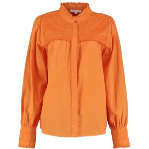 Harper & Yve, Blouses & Shirts, Dames, Oranje, XL, Yasmin Lange Mouw Blouse