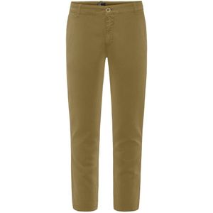 BomBoogie, Broeken, Heren, Beige, W40, Katoen, Trendy Slim Fit Chino Broek