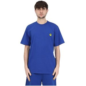 Barrow, Blauw Unisex T-shirt met Smile Logo Blauw, Heren, Maat:XL