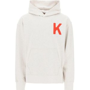 Kenzo, Sweatshirts & Hoodies, Heren, Grijs, XL, Katoen, Hoodies
