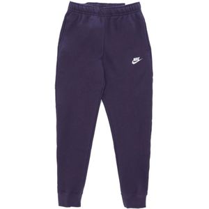 Nike, Broeken, Heren, Paars, L, Fleece Trainingspak Jogger Broek Paars