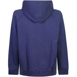 Just Cavalli, Sweatshirts & Hoodies, Heren, Blauw, S, Katoen, Blauwe Sweatshirt Aw 24 Casual Stijl Mannen