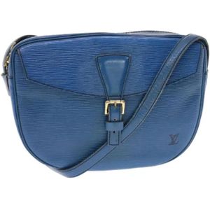 Louis Vuitton Vintage, Pre-owned, Dames, Blauw, ONE Size, Leer, Tweedehands leren Louis Vuitton tassen