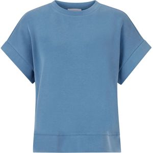 Rich & Royal, Tops, Dames, Blauw, S, Polyester, Zachte Peached Shirt