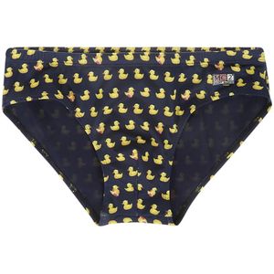 MC2 Saint Barth, Badkleding, Heren, Veelkleurig, XL, Polyester, Donkerblauwe zwempak met eenden