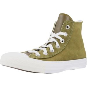 Converse, Schoenen, Dames, Groen, 36 1/2 EU, Hoge Top Mode Sneakers