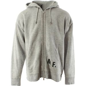 Dsquared2, Sweatshirts & Hoodies, Heren, Grijs, S, Katoen, Grijze Slouch Fit Vest voor Heren