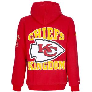 Mitchell & Ness, Sweatshirts & Hoodies, Heren, Rood, S, Katoen, NFL Team Origins Fleece Hoodie