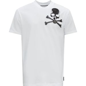 Philipp Plein, T-Shirts Wit, Heren, Maat:M