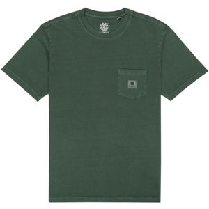 Element, Tops, Heren, Groen, XL, Katoen, Korte Mouw Basic Zak T-shirt