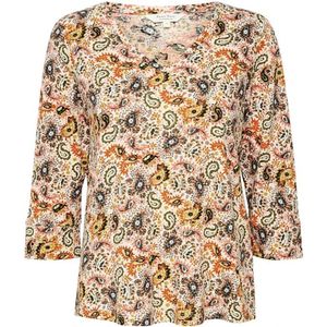 Part Two, Blouses & Shirts, Dames, Beige, S, Katoen, Kleurrijke Print Damesblouse