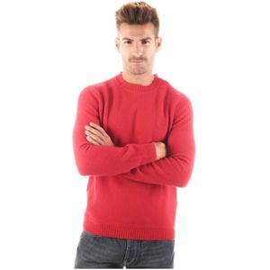 Gant, Wollen Jersey voor Heren Rood, Heren, Maat:M