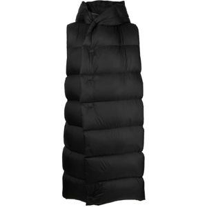 Rick Owens, Jassen, Heren, Zwart, L, 09 Black Piumino Vest - Stijlvol en trendy laagjesvest