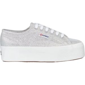 Superga, 2790 Lamew Low Up and Down Grijs, Dames, Maat:39 EU