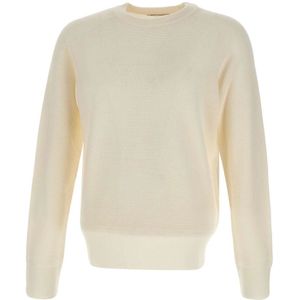 Kangra, Truien, Heren, Wit, M, Wol, Merino Wol Crew Neck Sweater