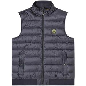 Belstaff, Circuit Gilet Dark Ink-48 Blauw, unisex, Maat:M