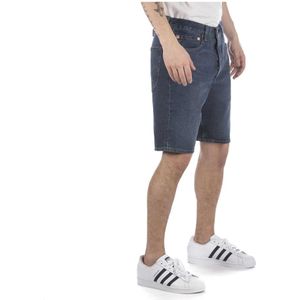 Levi's, Korte broeken, Heren, Blauw, W30, Denim, Korte Korte 501 Gevormde Blauw