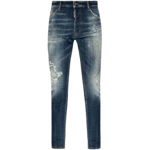 Dsquared2, Jeans, Heren, Blauw, 4Xl, Denim, Casual Herenbroek