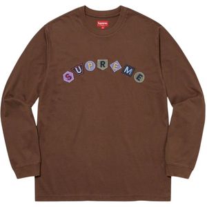 Supreme, Sweatshirts & Hoodies, Heren, Bruin, L, Katoen, Limited Edition Geo Arc Top Bruin