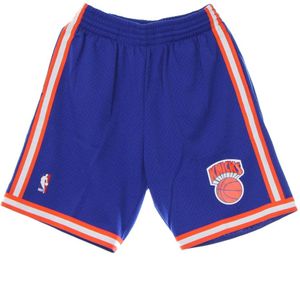 Mitchell & Ness, Sport, Heren, Blauw, L, Polyester, NBA Swingman Basketball Shorts Knicks