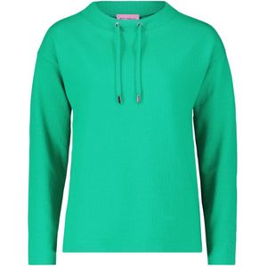 Betty Barclay, Sweatshirts & Hoodies, Dames, Groen, 3Xl, Hoognek gestructureerd sweatshirt