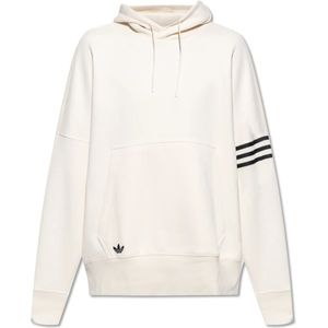 Adidas Originals, Sweatshirts & Hoodies, Heren, Beige, S, Katoen, Sweatshirt met logo