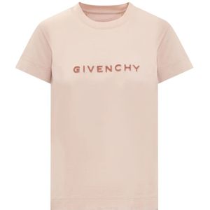 Givenchy, Tops, Dames, Roze, M, Stijlvolle T-shirts