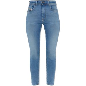 Diesel, Jeans, Dames, Blauw, W24 L32, 1984 Slandy-High super-skinny jeans