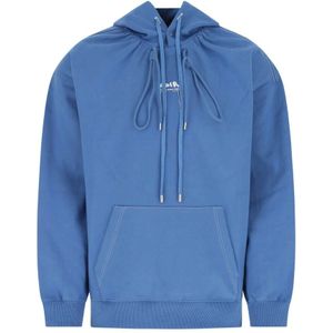 Ader Error, Sweatshirts & Hoodies, Heren, Blauw, S, Katoen, Cerulean Blauwe Sweatshirt