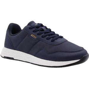 Hugo Boss, Schoenen, Heren, Blauw, 41 EU, Stijlvolle Sneaker Beukenlaan