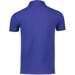 Ralph Lauren, Tops, Heren, Blauw, M, Katoen, Blauw Poloshirt met Korte Mouw