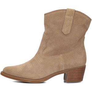 Unisa, Schoenen, Dames, Beige, 36 EU, Suède, Gwen Suède Enkellaarsjes