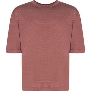 Lardini, Tops, Heren, Bruin, L, Katoen, Bruine Casual T-shirt