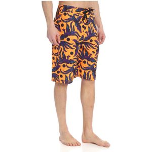 Kenzo, Badkleding, Heren, Oranje, L, Polyester, Oranje Flying Phoenix Badpak