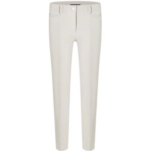 Cambio, Broeken, Dames, Beige, 2Xl, Katoen, Stone Straight Leg Broek