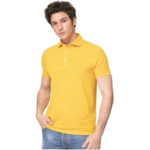 Gran Sasso, Poloshirt Geel, Heren, Maat:XL