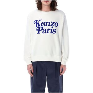 Kenzo, Sweatshirts & Hoodies, Heren, Wit, XL, Katoen, Truien