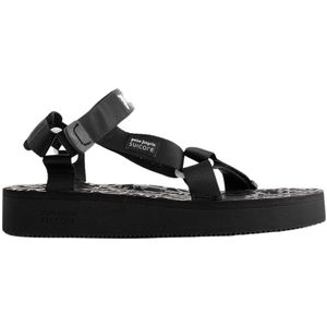 Palm Angels, Zwart Wit Depa Sandalen Zwart, Heren, Maat:45 EU