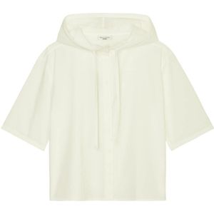 Marc O'Polo, Ontspannen capuchonblouse Wit, Dames, Maat:2XS