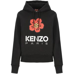 Kenzo, Sweatshirts & Hoodies, Dames, Zwart, S, Katoen, Hoodies